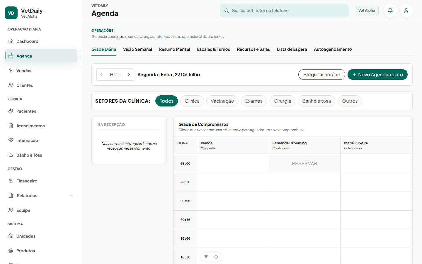 Agenda Unificada do VetDaily