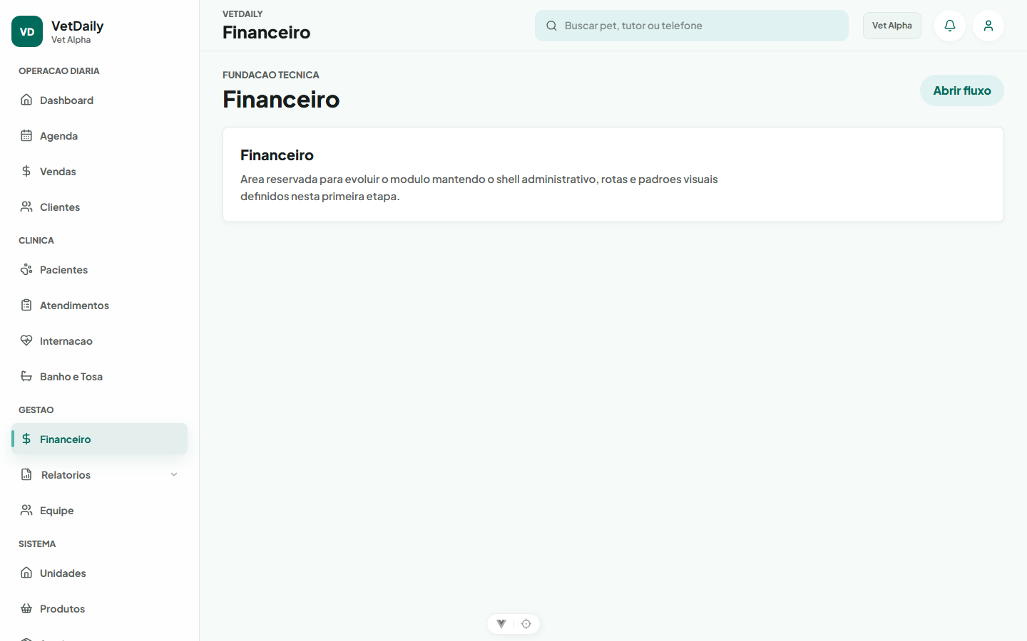Painel Financeiro da Clínica